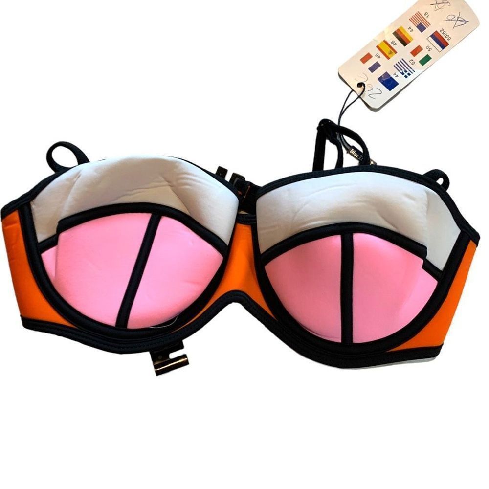 Blue Lovers Color block Geometric Underwire Bikini Top M and S (F-014, F-016)